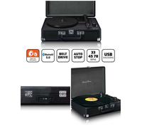 Platine Vinyle - Lenco - TT-115BK - Bluetooth 5.0 - 3 Vitesses - Enceintes Intégrées