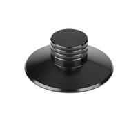 Platine vinyle LP avec stabilisateur de disque métallique équilibré et pince de serrage, finition HiF noire
