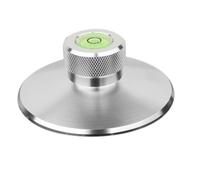 Platine vinyle LP, enregistreur, stabilisateur de disque, pince de poids vibrante avec levier, alliage d'aluminium CNC, argent