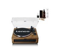 Platine vinyle LS-410WA Bluetooth 5.0 4 haut-parleurs intégrés 40W 33/45 tours Cellule AT-3600 Bois