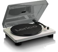 Platine Vinyle Ls-50 Tourne-Disque Avec Boîtier En Bois Et Haut-Parleur,Usb,Conversion Vinyle À Numérique,Housse De Protection,Entraînement Par Courroie,2Xstylet (Aiguille) Gris