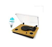 Platine vinyle Mydj Platine vinyle haut-parleurs - usb/sd/bluetooth - fonction rec - madison mad-rt300sp-mkii + ampoule e27 diams led
