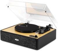 The House of Marley Platine vinyle Rise Up – entraînée par courroie – noir, bois – manuelle