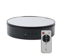 Platine vinyle, Motorized Turntable Display Stand 360 ° Rotating Show Convenient For Shopping Malls pour les bijoux(Black mirror)