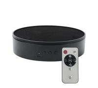 Platine vinyle, Motorized Turntable Display Stand 360 ° Rotating Show Convenient For Shopping Malls pour les bijoux(Black velvet)