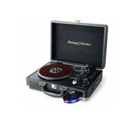 platine vinyle - muse mt-103gd - stéréo vintage collection 33/45/78 tours avec enceintes intégrées - usb/sd/aux - lumière ovni