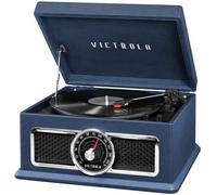 Platine Vinyle Multifonction Bluetooth 4-en-1 VICTROLA Plaza Music Ctr - Bleu - 33/45/78 tours/min - Stéréo