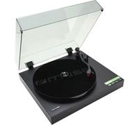 Muse Platine vinyle MT-105 B – USB, adaptateur 45 tours, bras en métal – Noir