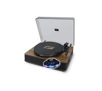 Platine vinyle Muse MT-107 BTO, 33/45 Trs, Enceintes Stéréo 10W - Bluetooth, USB lecture/encodage, Finition Noir/bois, Ovni LED