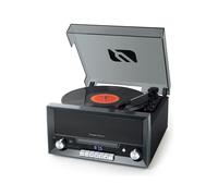 Muse Platine vinyle MT-110 DS – 3 vitesses, Bluetooth, Port USB – Noir/Gris/Blanc