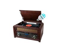 Platine vinyle Muse MT-115 DAB, Micro-Chaîne Radio à lecture numérique FM, DAB/DAB+, 33/45/78 tours, Ampoule DIAMS LED