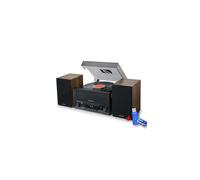 Platine vinyle Muse MT-120 MB avec système CD, Bluetooth, USB, stéréo 3 vitesses 33/45/78 tours+clé USB 32Go