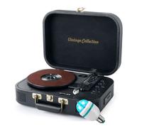 Platine Vinyle - MUSE - MT-201 GLD - Stéréo 3 vitesses - Bluetooth - Enceintes intégrées 2x5W