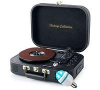 Platine Vinyle - MUSE - MT-201 GLD - Stéréo 3 vitesses - Bluetooth - Enceintes intégrées 2x5W