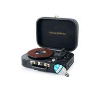 Platine Vinyle Muse MT-201 GLD, Stéréo 33-45-78 Tours, Bluetooth USB AUX, Enceintes intégrées 2x5W, Black Gold, Ampoule DIAMS