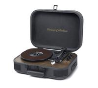 Platine Vinyle Muse MT-207 DGB, 33/45/78Trs, Stéréo 2x5W - Bluetooth, Port USB pour Lecture/encodage, Adapt. 45Trs, Noir et Bois
