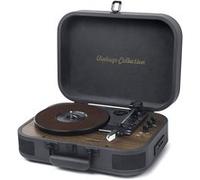 Platine Vinyle Muse MT-207 DGB, 33/45/78Trs, Stéréo 2x5W - Bluetooth, Port USB pour Lecture/encodage, Adapt. 45Trs, Noir et Bois
