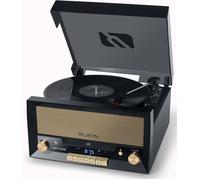 Muse Micro-chaîne CD MT-110B – Platine vinyle, Bluetooth, USB, FM/AUX