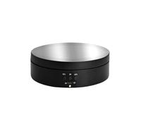 Platine vinyle, Plateau Tournant 2 Pièces, Présentoir Rotatif De 3KG, Électrique À 360 ° Avec Câble USB, Bijoux Pour Exposition Photos pour les bijoux(Black mirror surface)