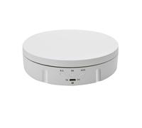 Platine vinyle, Plateau Tournant, Base De Présentoir Rotatif Électrique Pour La Photographie, Bijoux, Montres, Jouets, Objets Collection, À Faible Bruit pour les bijoux(White,Frosted finish)