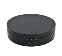 Platine vinyle, Plateau Tournant Électrique À 3 Vitesses, Support De Bijoux Miroir/alimenté Par USB, Faible Bruit, 2 Pièces pour les bijoux(Black matte)