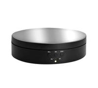 Platine vinyle, Plateau Tournant Électrique À 3 Vitesses, Support De Bijoux Miroir/alimenté Par USB, Faible Bruit, 2 Pièces pour les bijoux(Black mirror)