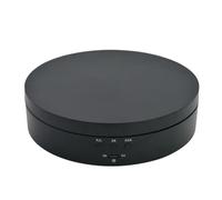 Platine vinyle, Plateau Tournant Électrique À 360 Degrés, 2 Pièces, Charge Maximale 3kg, Présentoir Multifonctionnel, Bijoux De Table, Faible Bruit pour les bijoux(Black)