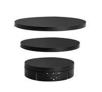 Platine vinyle, Plateau Tournant Motorisé 3 1 5V, Présentoir Rotatif, Support Photo Et Vidéo, Dynamique pour les bijoux(Black)
