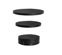 Platine vinyle, Plateau Tournant, Présentoir Rotatif Automatique 3 En 1, Télécommande Électrique À 360 °, Rechargeable, Vitesses, Silencieuse Pour La Vidéo, Faible Bruit pour les bijoux(Black)