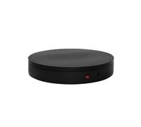 Platine vinyle, Plateau Tournant, Télécommande De 32 Cm, Vitesse 27 À 72 Secondes, Rotation Électrique 360D, Faible Bruit pour les bijoux(Black)