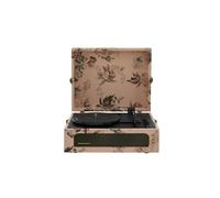 Platine vinyle portable avec Bluetooth fleurs