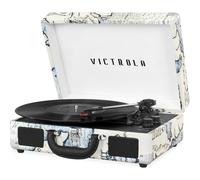 Platine vinyle portable Victrola Vintage 3 vitesses Bluetooth avec haut-parleurs intιgrιs | Son amιliorι | Modθle rιtro : VSC-550BT-P4