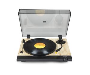 Platine vinyle pré-amplifiée Thomson TT702 Premium - Connexion RCA - Couleur Bois/Aluminium