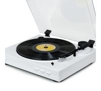 Platine vinyle préamplifiée Thomson TT351 - Fonction d'arrêt automatique - Blanc