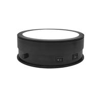 Platine vinyle, Présentoir Rotatif, Support De Plateau Tournant Électrique, Lumière LED, Montre, Bracelet, Bijoux, 15cm/20cm/30cm pour les bijoux(Black,15cm)