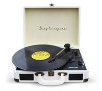 Platine Vinyle PRIXTON VC400 avec Bluetooth - Tourne-disque lecteur et convertisseur de vinyle - Couleur Blanc Blanc G