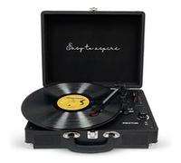 Platine Vinyle PRIXTON VC400 avec Bluetooth - Tourne-disque lecteur et convertisseur de vinyle - Couleur Noir Noir G
