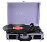 Platine Vinyle VC400 avec Bluetooth - Tourne-disque lecteur et convertisseur de vinyle - Couleur Violet