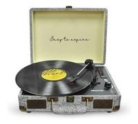 Platine Vinyle PRIXTON VC400 avec Bluetooth - Tourne-disque lecteur et convertisseur de vinyle - Couleur Gris Gris G