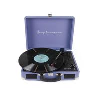 Platine Vinyle PRIXTON VC400, Tourne-disque Bluetooth/USB/SD, Lecteur et Numérisation des vinyles, 2 Haut-parleurs, Couleur Lilas