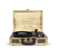 Platine Vinyle PRIXTON VC400, Tourne-disque Bluetooth/USB/SD, Lecteur et Numérisation des vinyles, 2 Haut-parleurs, Couleur Bois