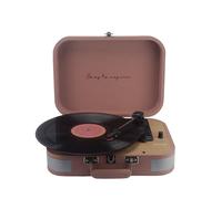 Platine Vinyle PRIXTON VC600, Tourne-disque Bluetooth/USB, Lecteur et Numérisation des vinyles, 2 Haut-parleurs, Mocha Mousse