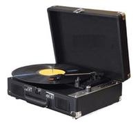 Platine vinyle rétro,Aiorber tourne-disque vintage, Bluetooth 5.0, trois vitesses, double haut-parleur intégré, enceinte de décoration pour le salon ou la chambre à coucher, noir noir