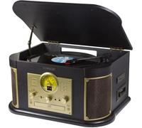 Platine Vinyle Retro All-in-One TECHNAXX TX-103 - Fonction numériseur - Phono, Cassette, CD, USB, Bluetooth, SD, AUX-IN, FM radio -