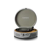 Platine vinyle rétro en bois avec haut-parleurs intégrés, Bluetooth et cellule AT3600L LS-66GY Gris