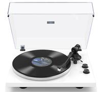 Platine Vinyle sans Fil À ENTRAÎNEMENT par Courroie, Tourne Disque Vinyle avec Cartouche Magnétique à 2 Vitesses 33 + 45 TR/Min, USB Record to PC, Sortie Ligne Phono