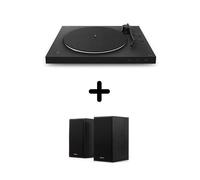 Platine vinyle Sony PS-LX310BT Noir + Enceintes amplifiées Bluetooth Klipsch R-41PM Noir vendues par paire Vinyle