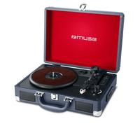 Platine vinyle stéréo 33/45/78 tours avec enceintes intégrées - USB/SD/AUX - Prise casque