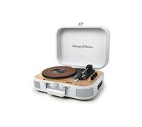 Platine vinyle stéréo Muse MT201-WW, 33/45/78 Trs - Enceintes intégrées - Bluetooth USB lecture/Encodage SD/AUX - Bois et blanc