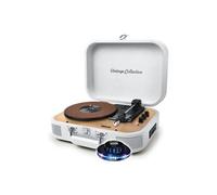Pickering Platine vinyle Muse MT201-WW – 33/45/78, enceintes intégrées, Bluetooth, bois/blanc
